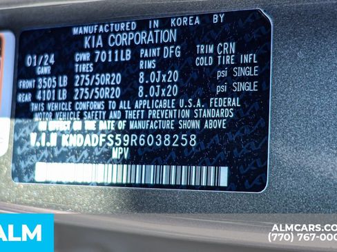 Used 2024 Kia EV9 Land image 70