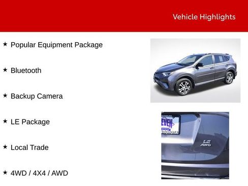 Used 2017 Toyota RAV4 LE w/ All Weather Liner Package AWD/4WD image 9