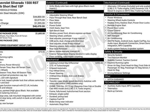 Used 2020 Chevrolet Silverado 1500 RST AWD/4WD image 2