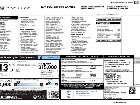 Used 2025 Cadillac Escalade V image 3