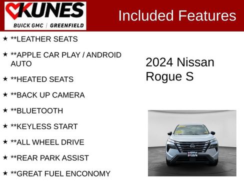 Used 2024 Nissan Rogue S AWD/4WD image 2
