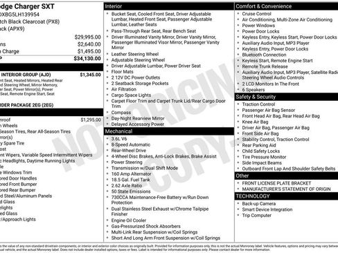 Used 2020 Dodge Charger SXT w/ Leather Interior Group image 6