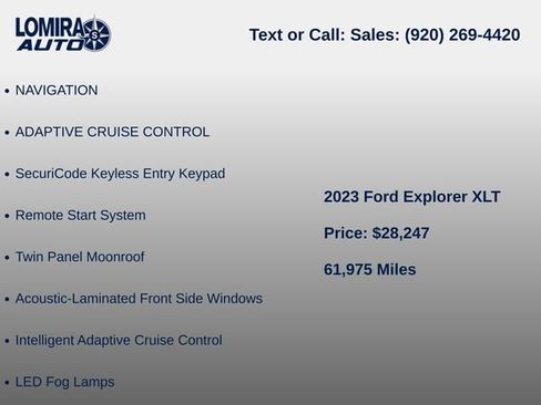 Used 2023 Ford Explorer XLT AWD/4WD image 9