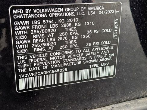 Used 2023 Volkswagen Atlas SE FWD image 15