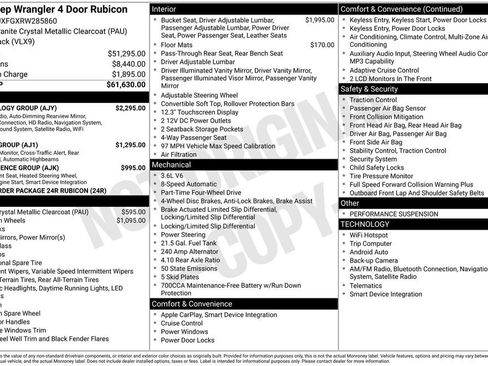 New 2024 Jeep Wrangler Unlimited Rubicon w/ Technology Group image 19