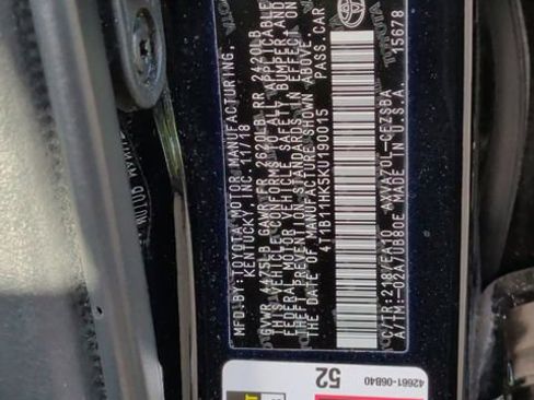 Used 2019 Toyota Camry SE w/ Convenience Package FWD image 33