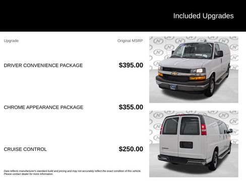 Used 2025 Chevrolet Express 2500 w/ Driver Convenience Package RWD image 3