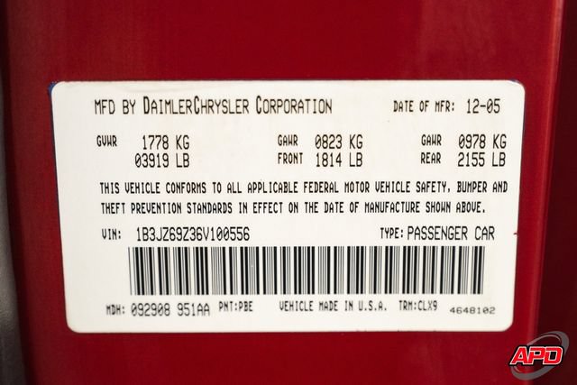 Used 2006 Dodge Viper SRT-10 RWD image 71
