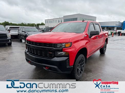 Used 2021 Chevrolet Silverado 1500 Custom Trail Boss w/ LPO, Dark Essentials Package AWD/4WD image 1
