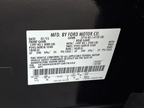 Used 2015 Ford Explorer XLT AWD/4WD image 25