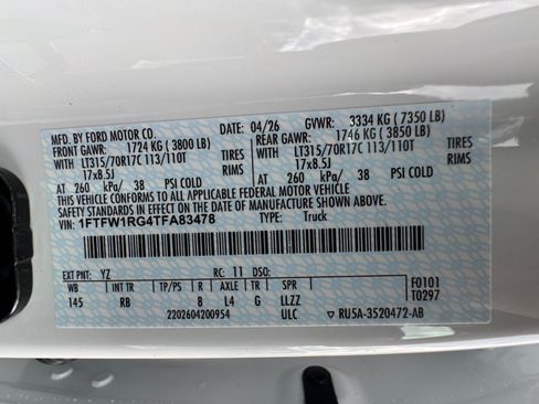 New 2026 Ford F150 Raptor AWD/4WD image 34