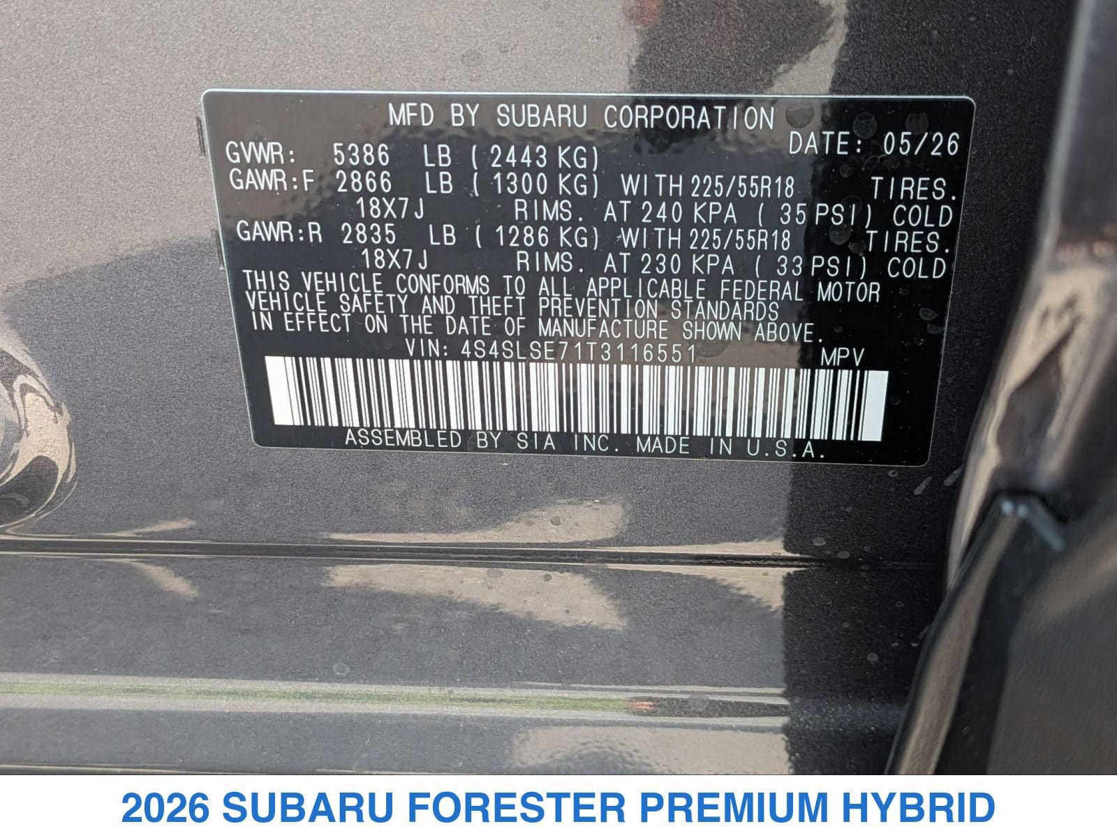 New 2026 Subaru Forester Premium AWD/4WD image 32