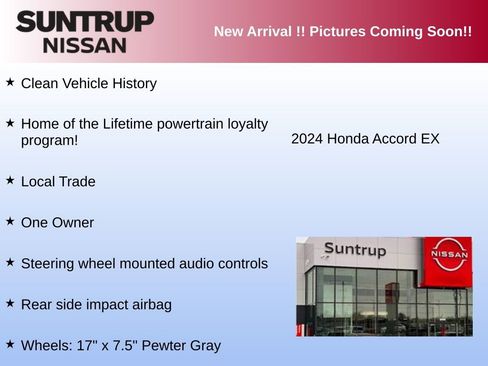 Used 2024 Honda Accord EX image 2