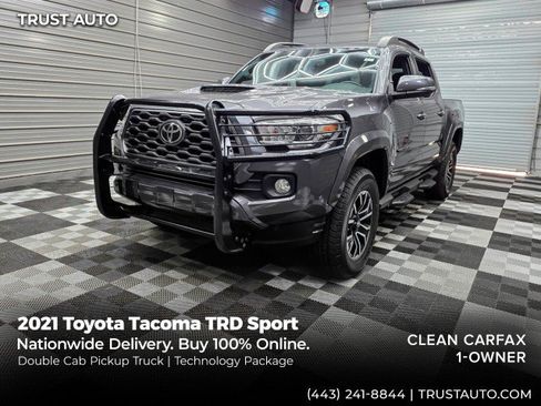 Used 2021 Toyota Tacoma TRD Sport w/ Technology Package RWD image 1
