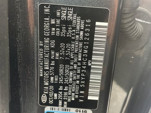 Used 2021 Kia Telluride EX w/ EX Premium Package FWD image 24
