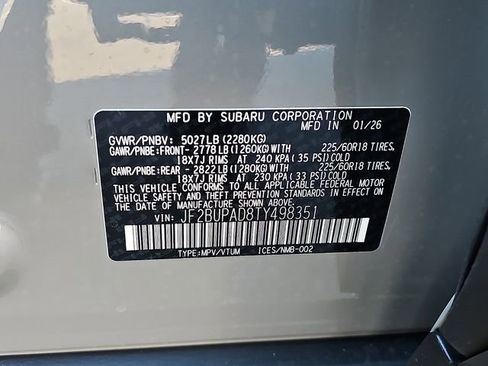 Certified 2026 Subaru Outback Premium AWD/4WD image 21