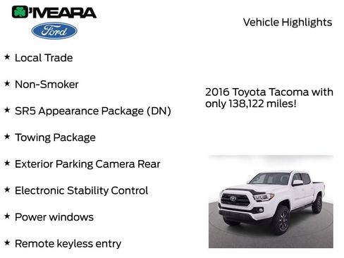 Used 2016 Toyota Tacoma SR5 w/ Towing Package RWD image 7