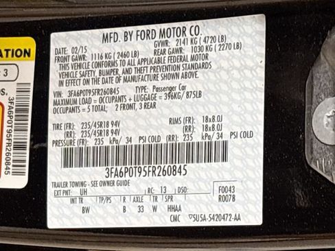 Used 2015 Ford Fusion SE w/ Equipment Group 202A AWD/4WD image 25