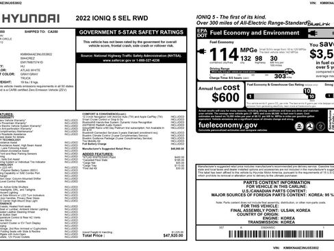 Used 2022 Hyundai Ioniq 5 SEL image 52