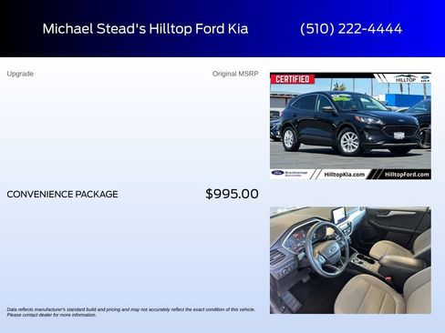Certified 2022 Ford Escape SE w/ Convenience Package FWD image 6