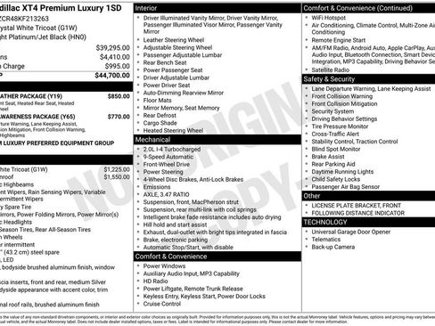 Used 2019 Cadillac XT4 Premium Luxury w/ Cold Weather Package FWD image 37