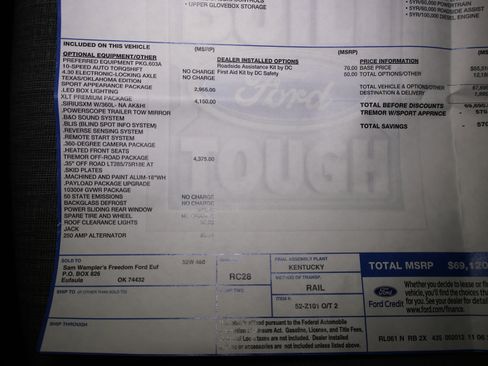 Used 2024 Ford F250 XLT w/ Tremor Off-Road Package image 66