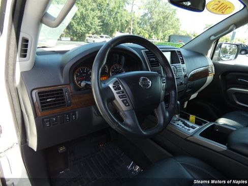Used 2015 Nissan Armada Platinum w/ 2nd Row Captain Seat Package AWD/4WD image 39