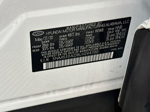 Used 2020 Hyundai Santa Fe SEL w/ Cargo Package FWD image 12