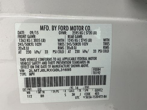 Used 2016 Lincoln MKX Reserve w/ Cargo Utility Package AWD/4WD image 54