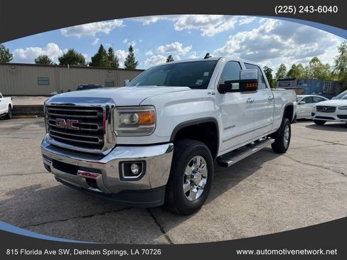 Used 2015 GMC Sierra 2500 SLT w/ Duramax Plus Package AWD/4WD image 1