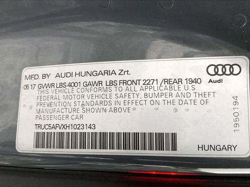 Used 2017 Audi TT 2.0T image 34