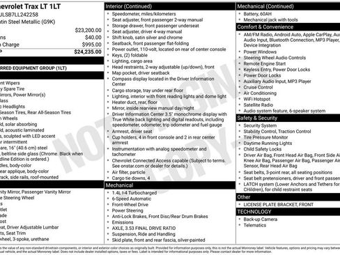 Used 2020 Chevrolet Trax LT image 1