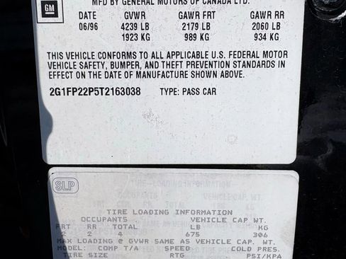 Used 1996 Chevrolet Camaro Z28 image 24