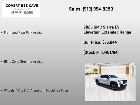 New 2026 GMC Sierra EV Elevation AWD/4WD image 20