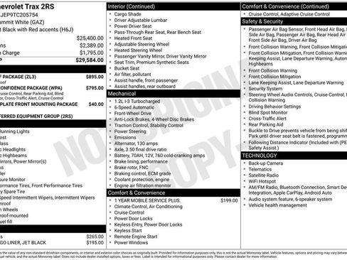 New 2026 Chevrolet Trax RS w/ Sunroof Package FWD image 19