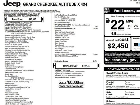 Used 2024 Jeep Grand Cherokee Altitude image 2