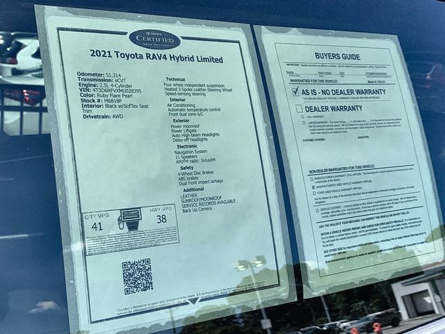 Used 2021 Toyota RAV4 Limited AWD/4WD image 46