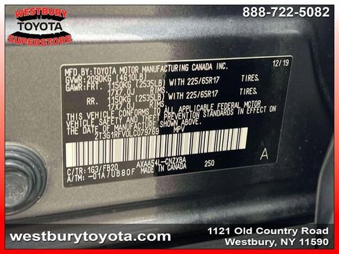 Used 2020 Toyota RAV4 LE w/ All Weather Liner Package image 16