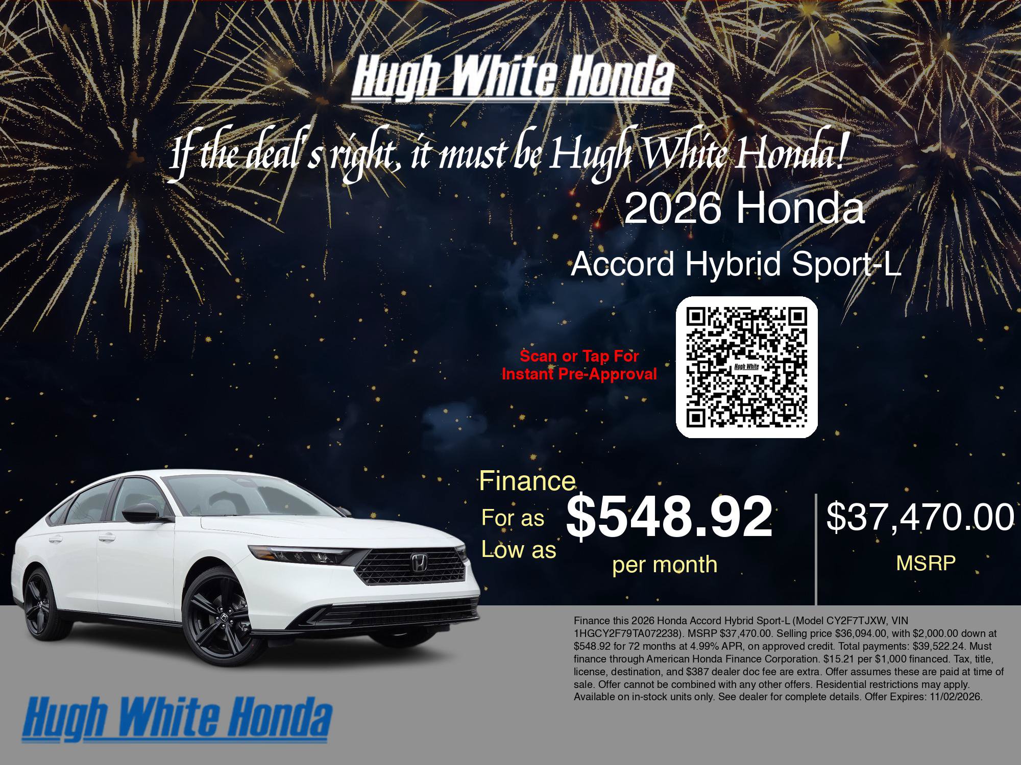 New 2026 Honda Accord Sport image 9