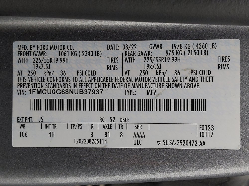 Used 2022 Ford Escape SE w/ SE Sport Appearance Package FWD image 33