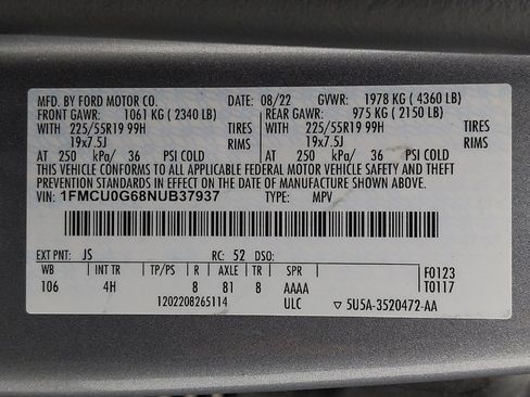Used 2022 Ford Escape SE w/ SE Sport Appearance Package FWD image 33