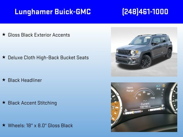 Used 2022 Jeep Renegade Altitude w/ Sun/Sound Group AWD/4WD image 18