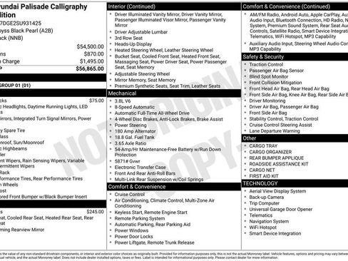 New 2025 Hyundai Palisade Calligraphy image 15