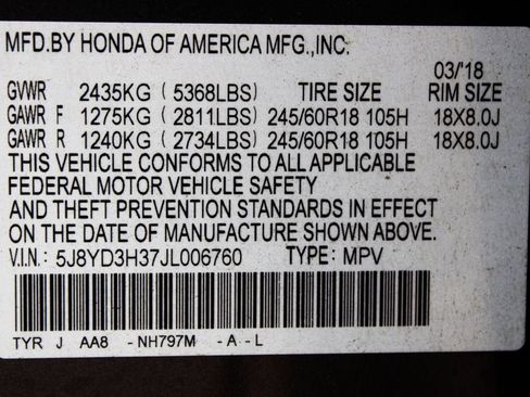 Used 2018 Acura MDX FWD image 37