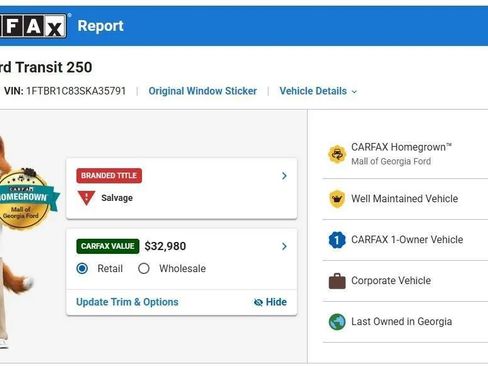 Used 2025 Ford Transit 250 148 Medium Roof w/ Load Area Protection Package RWD image 13