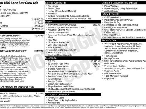 Used 2020 RAM 1500 Lone Star w/ Built-to-serve Edition AWD/4WD image 10