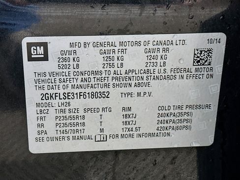 Used 2015 GMC Terrain SLT w/ Open Road Package image 12