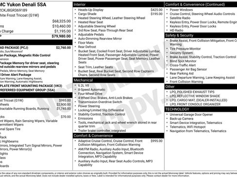 Used 2016 GMC Yukon Denali w/ Open Road Package AWD/4WD image 3