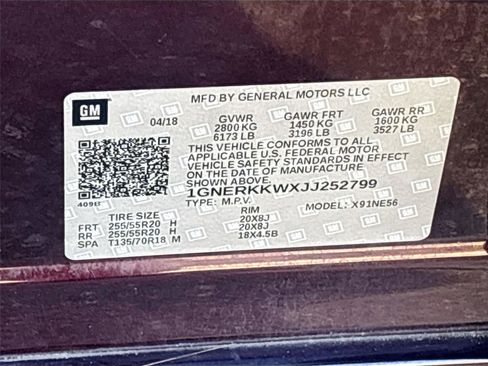 Used 2018 Chevrolet Traverse Premier w/ Driver Confidence II Package image 36