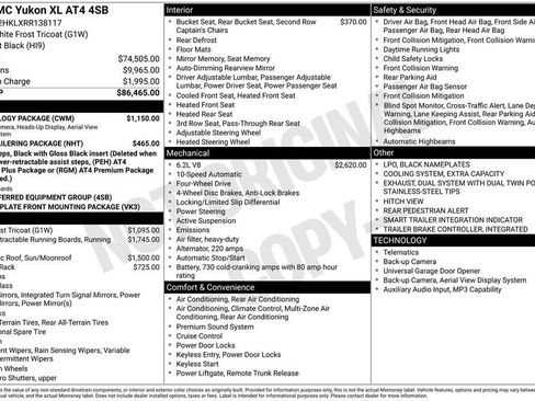 Used 2024 GMC Yukon XL AT4 w/ Technology Package AWD/4WD image 32